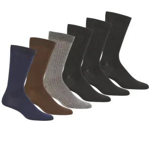 12 Pairs Knocker Men's Dress Socks Casual Fashion Everyday Classic Socks 10-13
