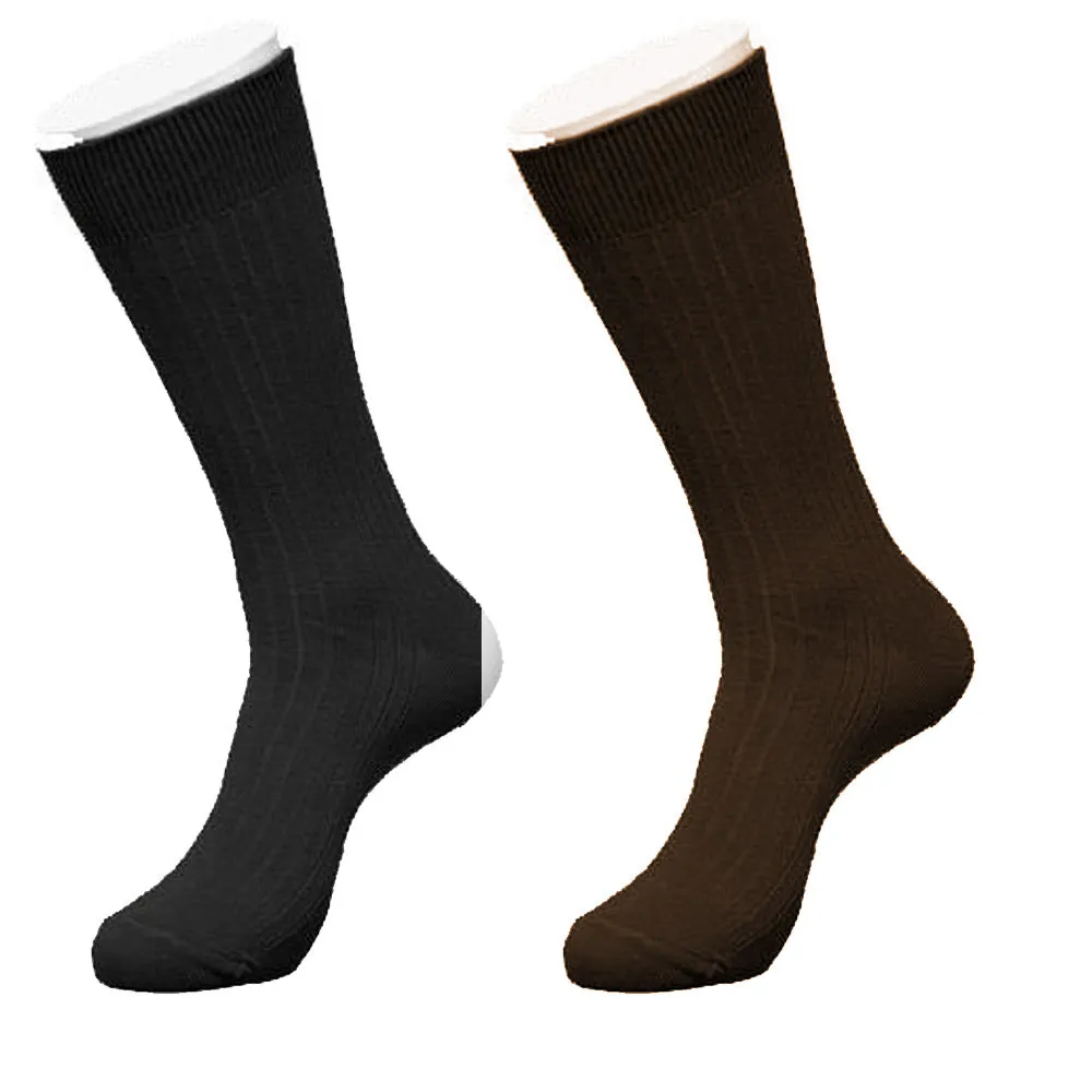 12 Pairs Knocker Men's Dress Socks Casual Fashion Everyday Classic Socks 10-13