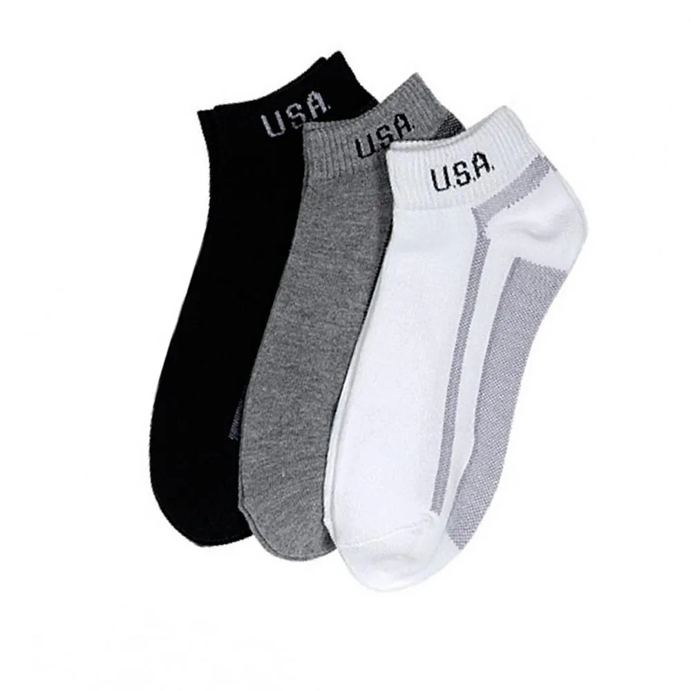 6 Pairs Ankle Quarter Crew Mens Socks Low Cut Size 10 13 Sport Black Grey Charc