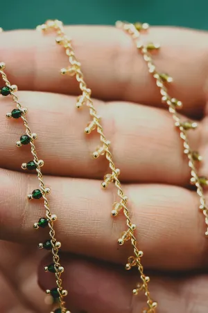 Amber Radiance Necklace - Amber Zirconia