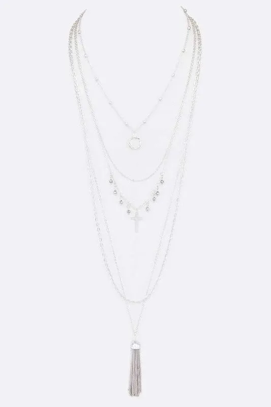 Convertible 5 In 1 Necklace Set
