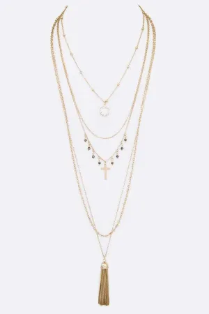 Convertible 5 In 1 Necklace Set