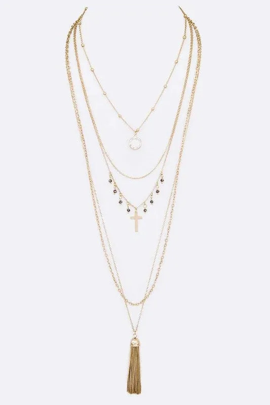 Convertible 5 In 1 Necklace Set
