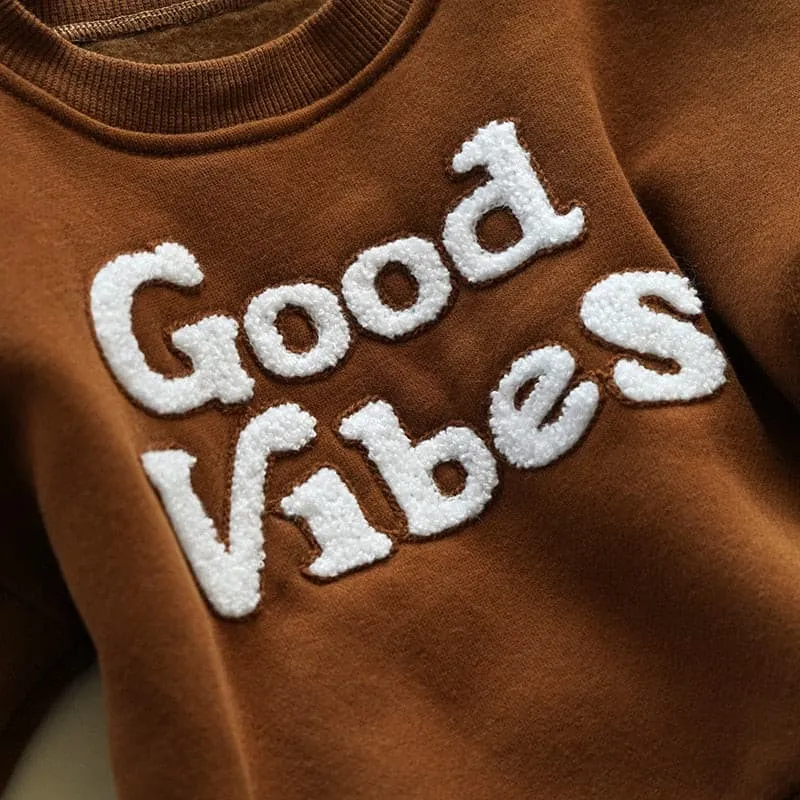 Good Vibes - Cotton Boho Toddler Sweater