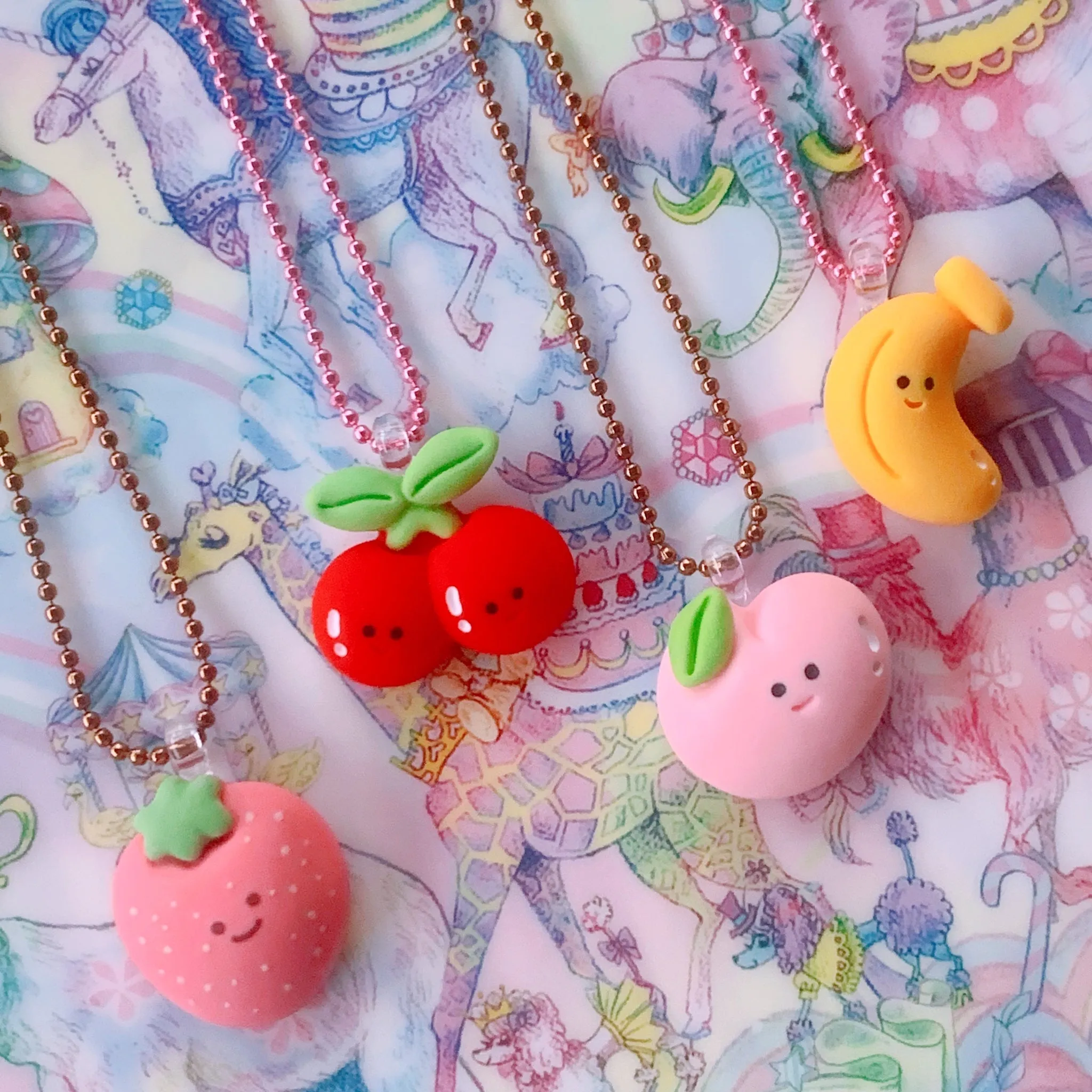 Happy Fruit Necklace by Pop Cutie Europe (1 Unit Assorted)