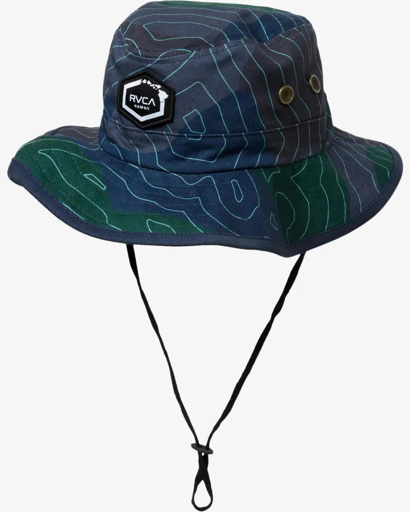 RVCA | Island Hex Reversible Boogie Hat - Hawaii Topo Camo