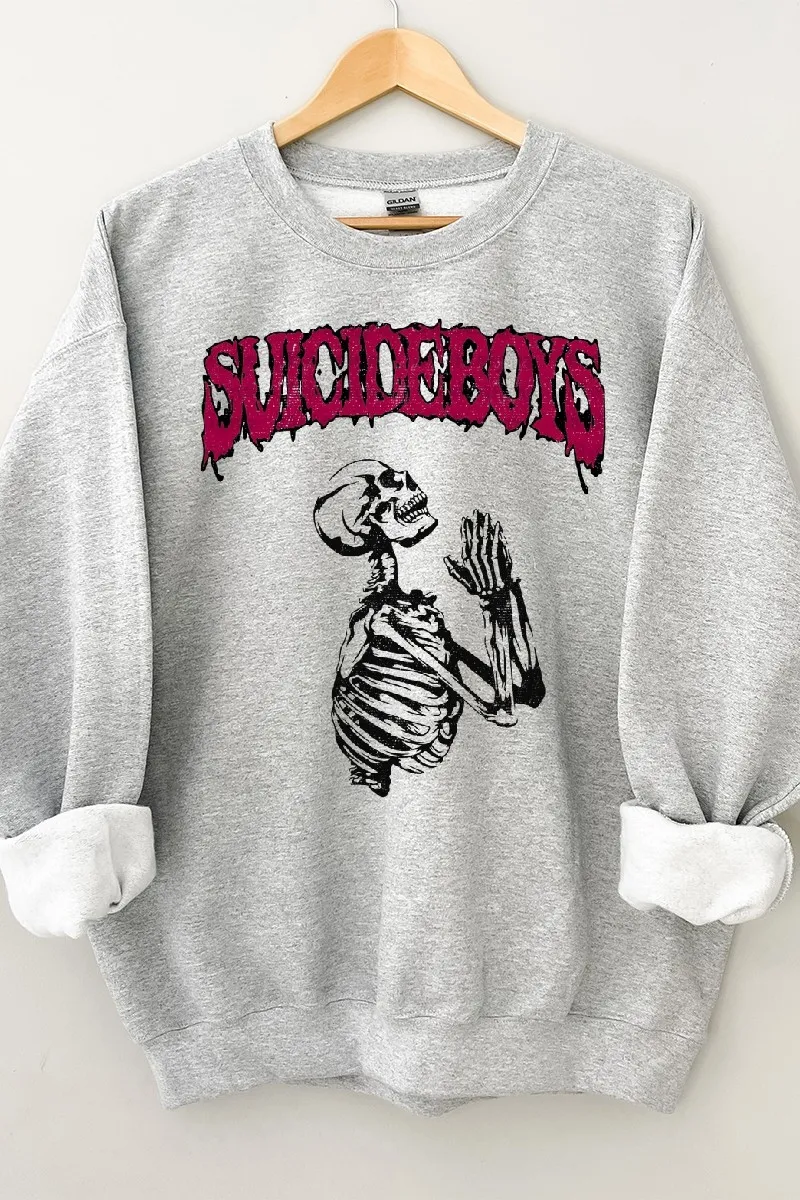 Sweatshirt - Skeleton Kneeling & Praying