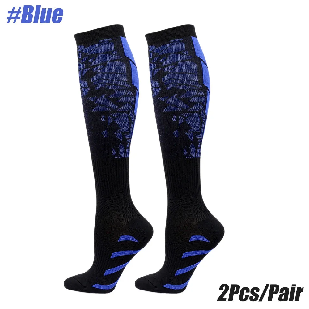 Unisex Sports Compression Socks - Calf Support for Running