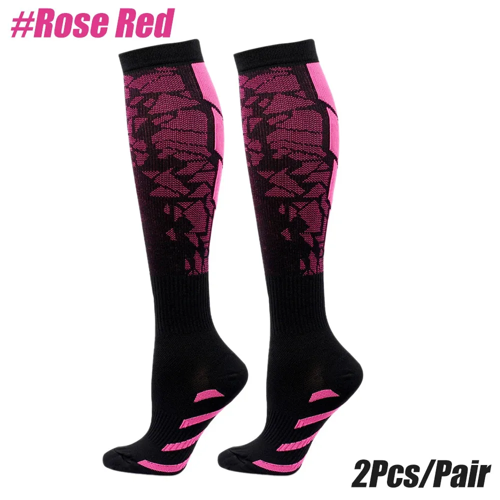 Unisex Sports Compression Socks - Calf Support for Running