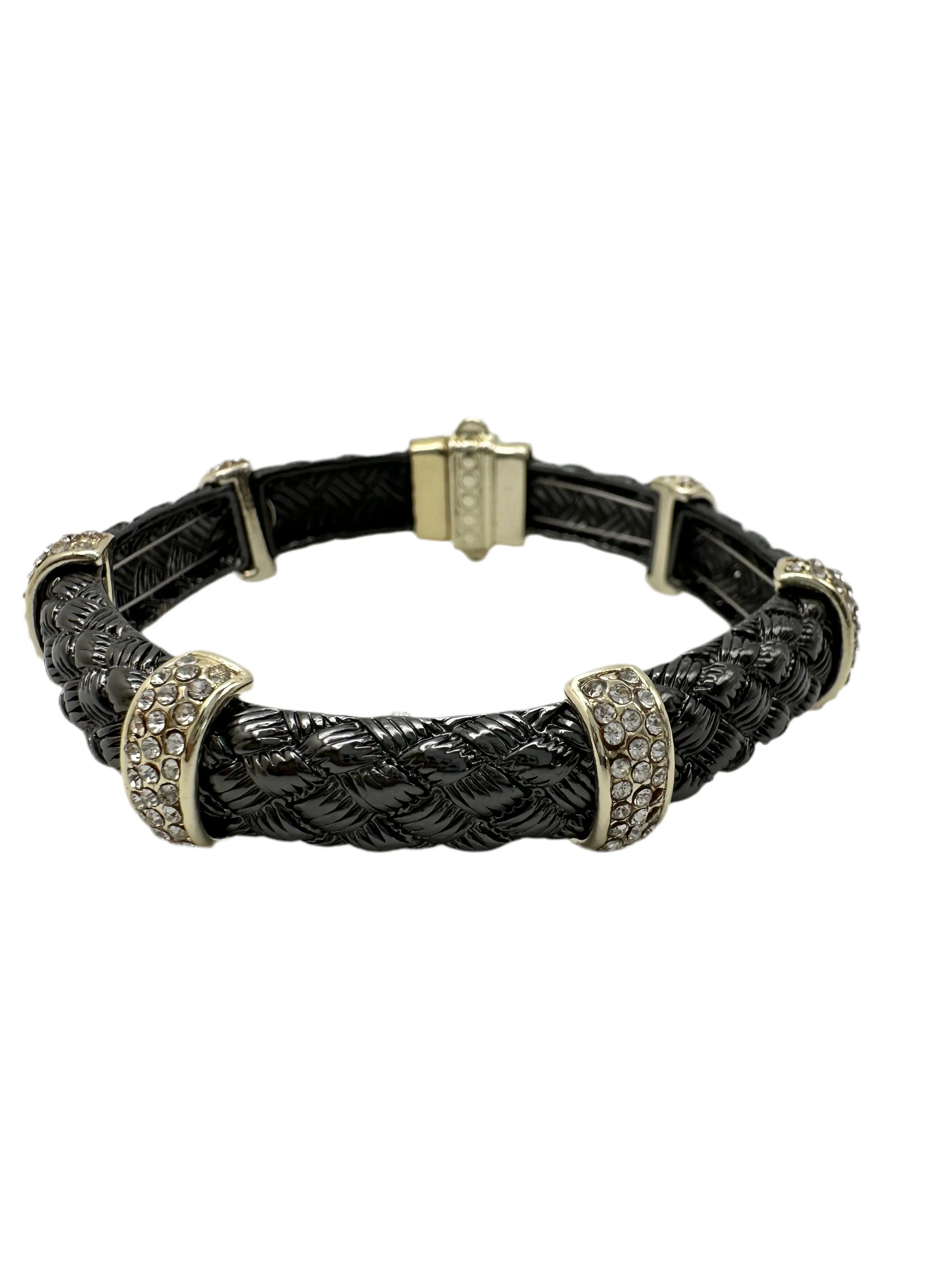 Woven CZ Station Bracelet